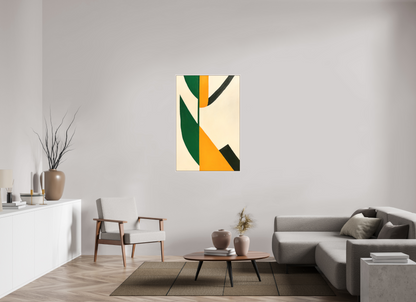 80 x 120 cm, Forex, gerahmt Ahornholz weiß Verdant Axis
