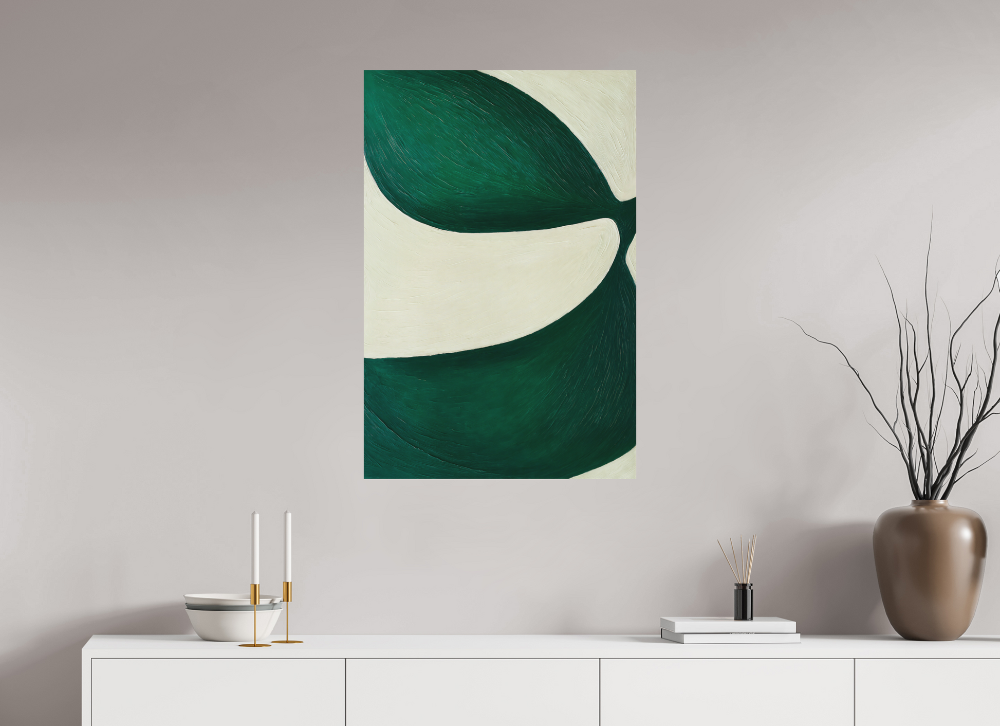 60 x 90 cm, Forex o. Rahmen Leaf Flow