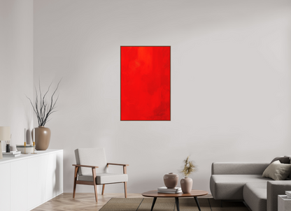 70 x 105 cm, Forex, gerahmt Nussbaumholz Crimson Depth