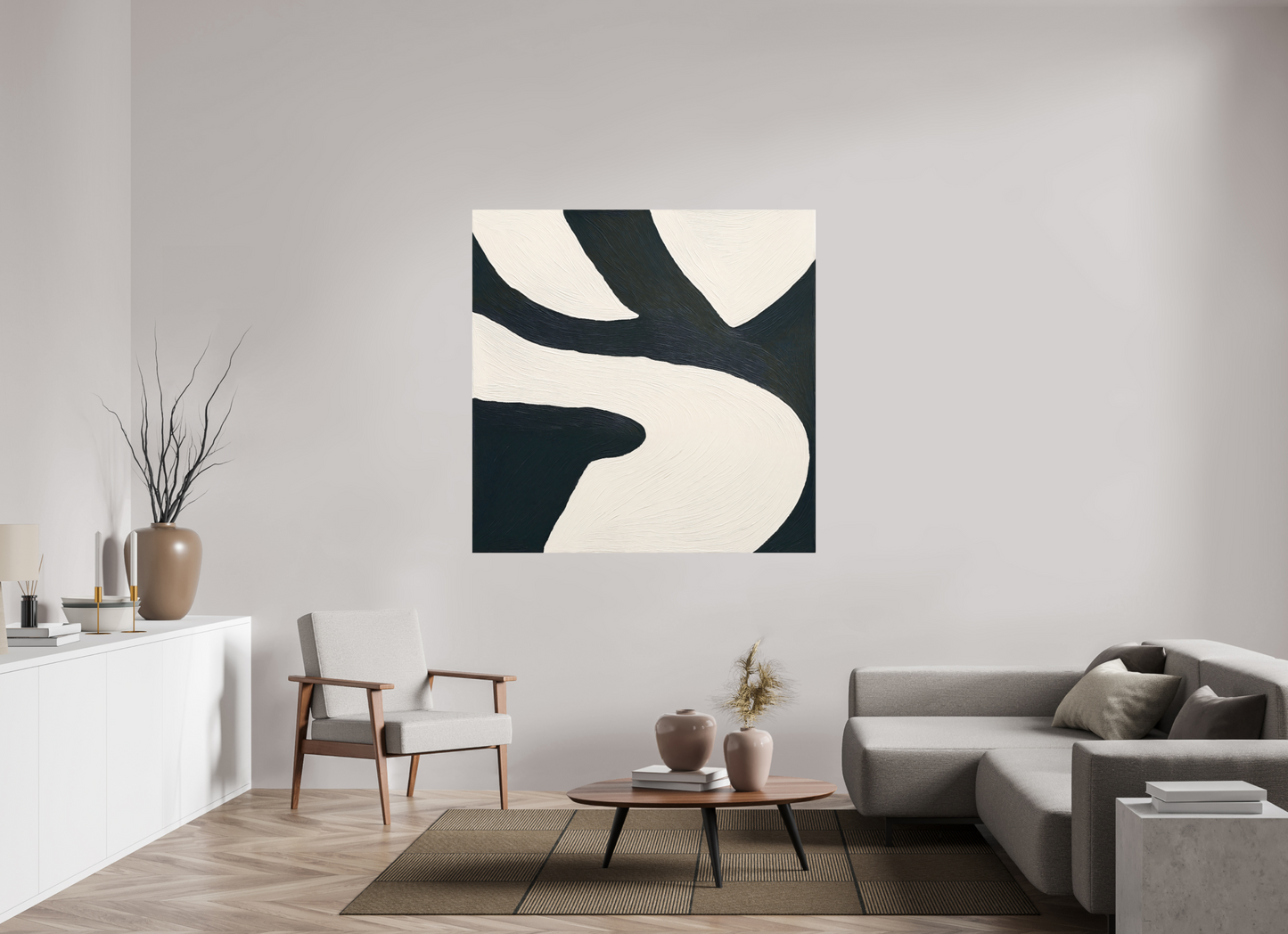 140 x 140 cm, Forex o. Rahmen Dual Harmony