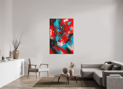 100 x 150 cm, Forex, gerahmt Eichenholz Natur Vivid Motion