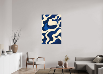 80 x 120 cm, Forex o. Rahmen Navy Current