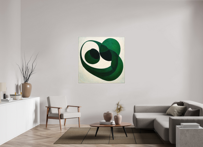 120 x 120 cm, Forex, gerahmt Ahornholz weiß Obsidian Drift