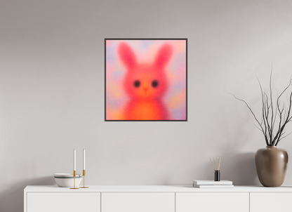 60 x 60 cm, Forex, gerahmt Erlenholz braun Dreamy Hare