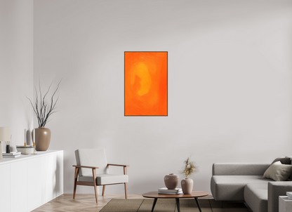 60 x 90 cm, Forex, gerahmt Nussbaumholz Amber Flow