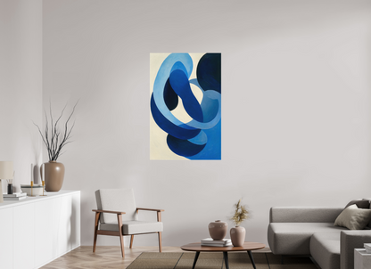 80 x 120 cm, Forex o. Rahmen Azure Interlace