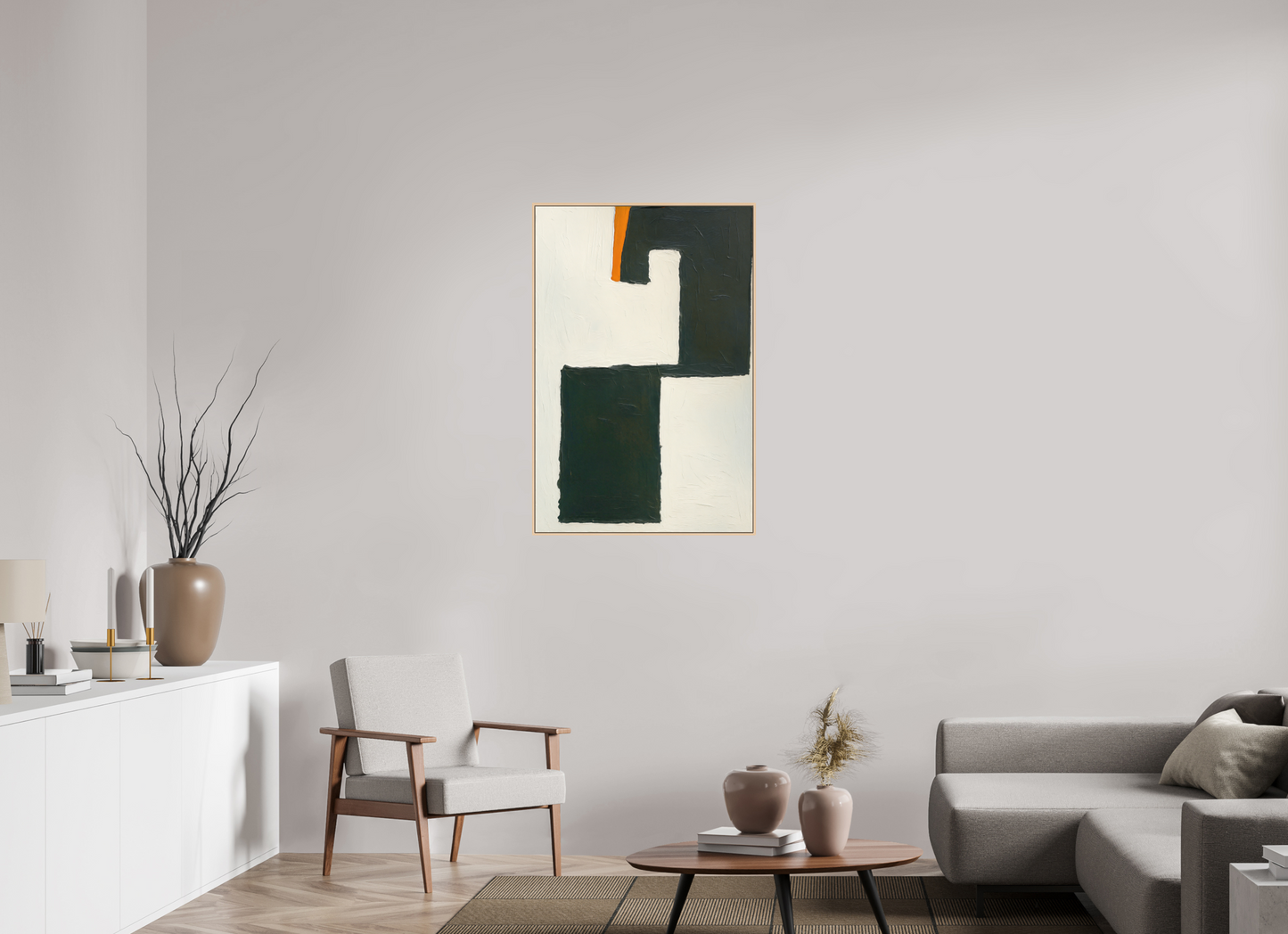 70 x 105 cm, Forex, gerahmt Ahornholz Natur Urban Pulse