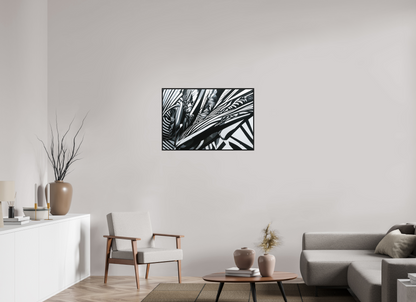 90 x 60 cm, Forex, gerahmt Eichenholz schwarz Obsidian Motion