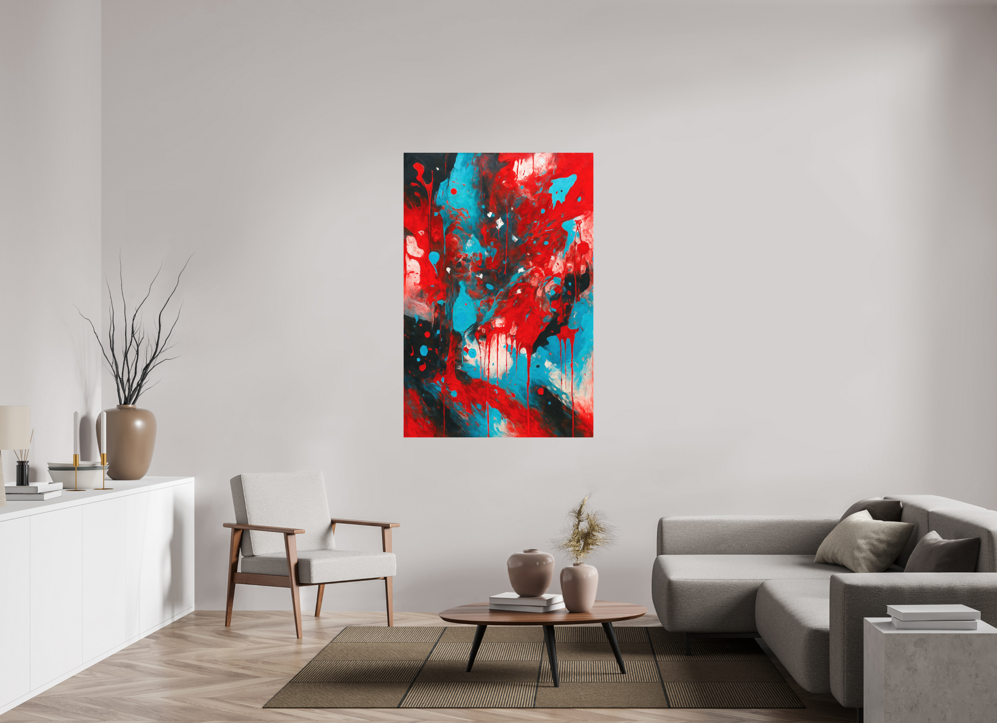 100 x 150 cm, Forex o. Rahmen Vivid Motion