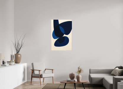 70 x 105 cm, Forex, gerahmt Ahornholz weiß Midnight Arc