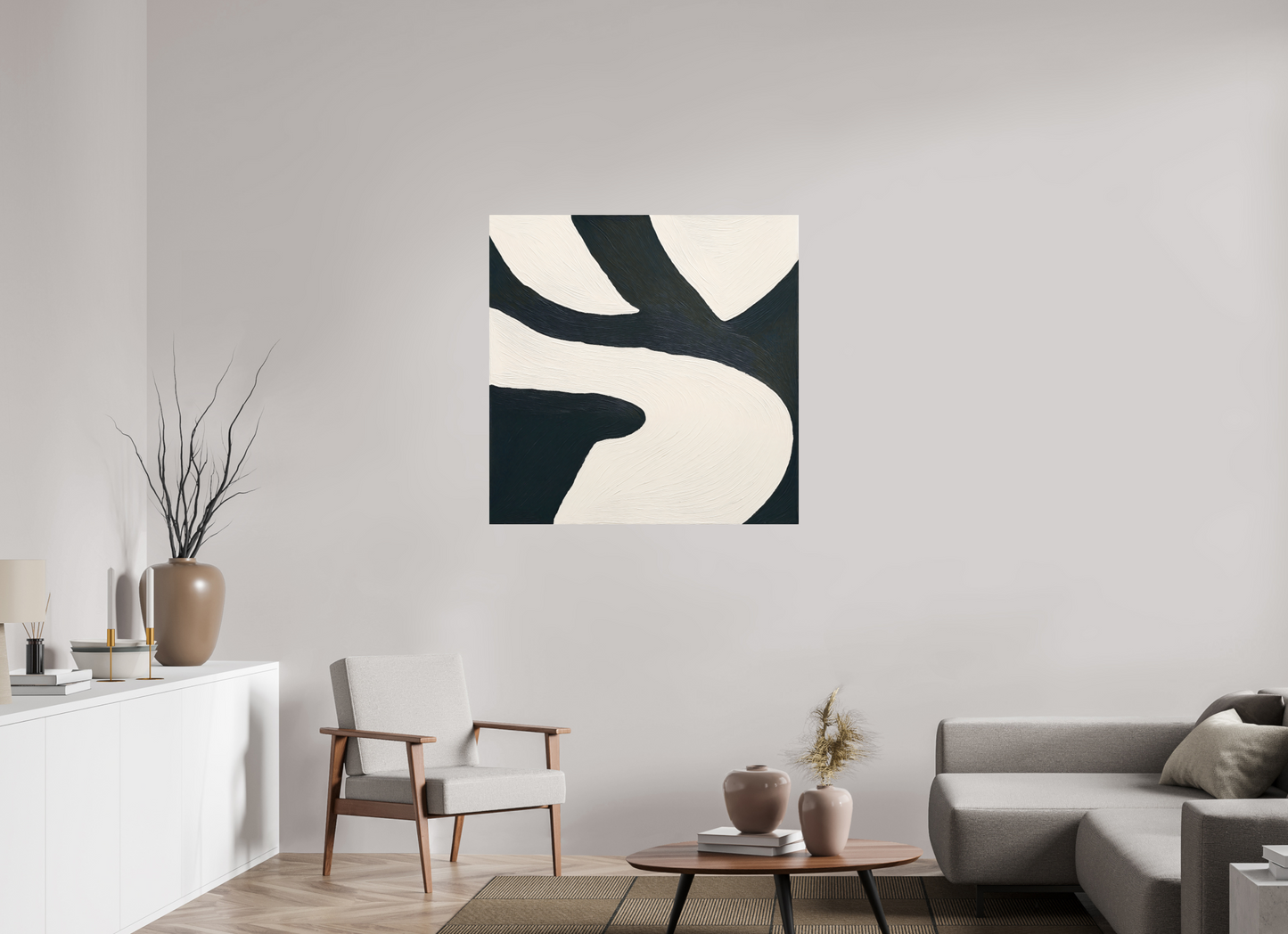 100 x 100 cm, Forex o. Rahmen Dual Harmony