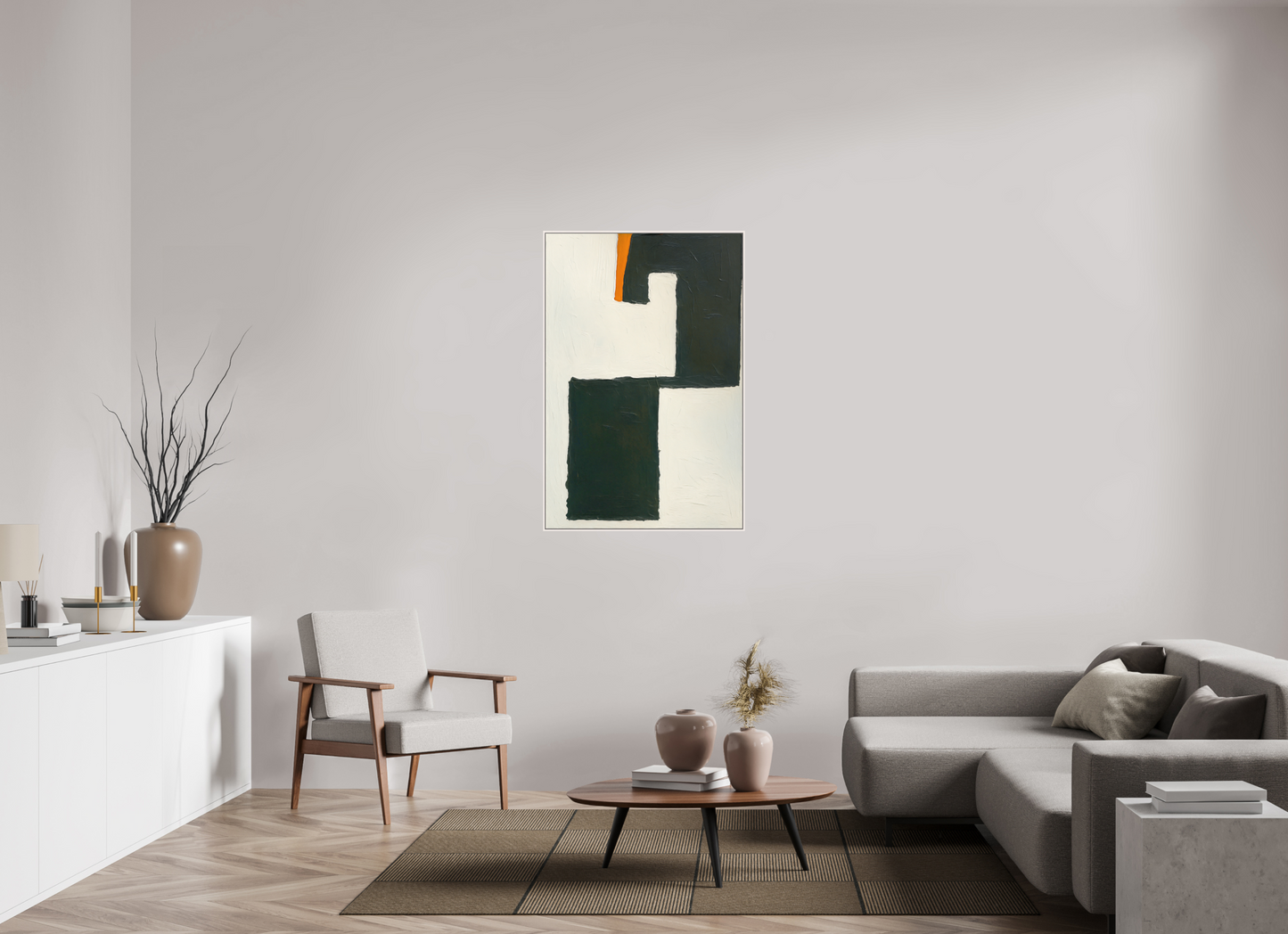 80 x 120 cm, Forex, gerahmt Ahornholz weiß Urban Pulse