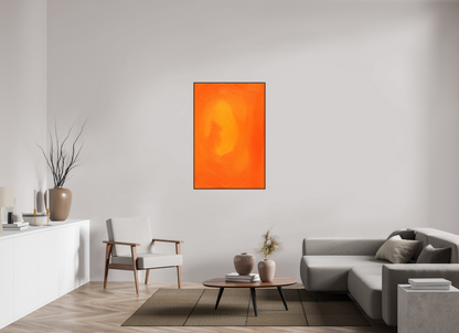 80 x 120 cm, Forex, gerahmt Erlenholz braun Amber Flow