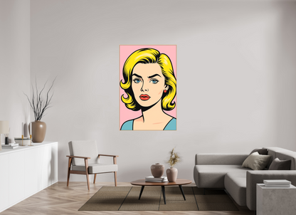 100 x 150 cm, Forex, gerahmt Ahornholz Natur Blonde Icon