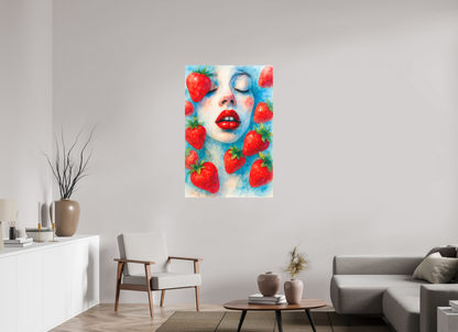 80 x 120 cm, Forex o. Rahmen Strawberry Whisper