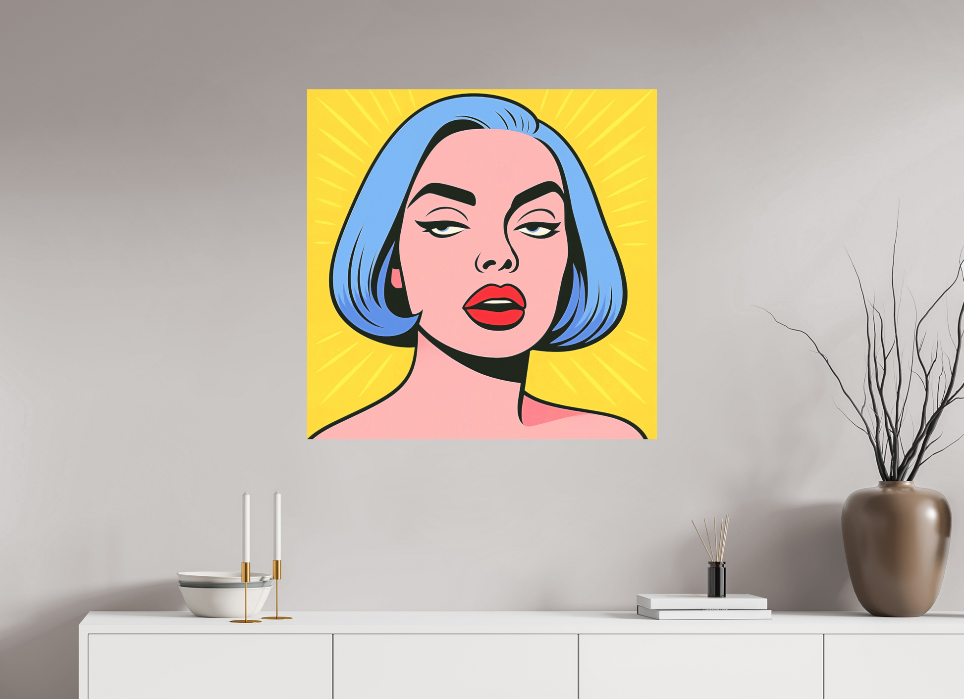 80 x 80 cm, Forex o. Rahmen Electric Muse