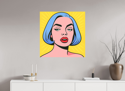 80 x 80 cm, Forex o. Rahmen Electric Muse