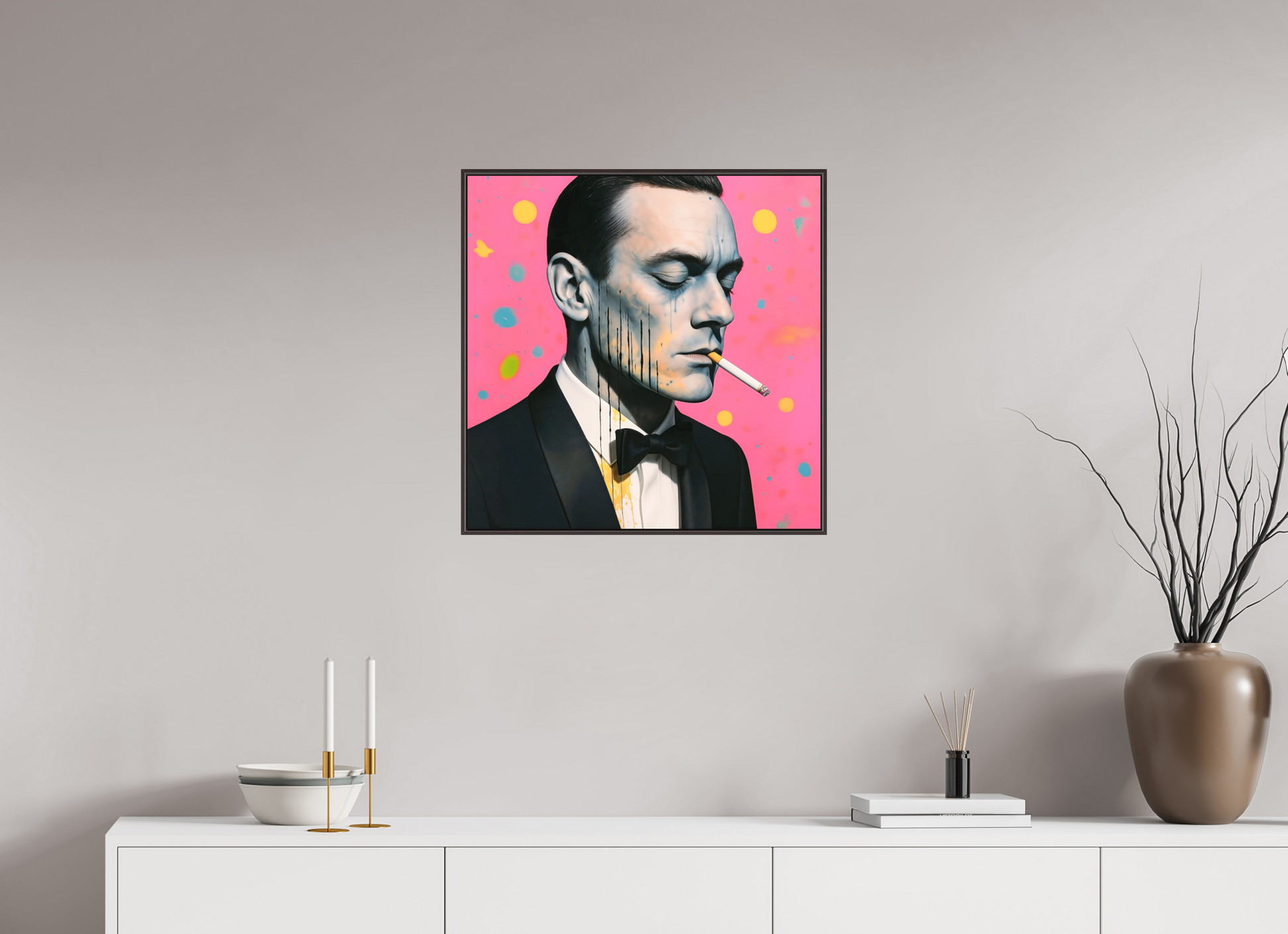 60 x 60 cm, Forex, gerahmt Erlenholz braun Velvet Rebellion