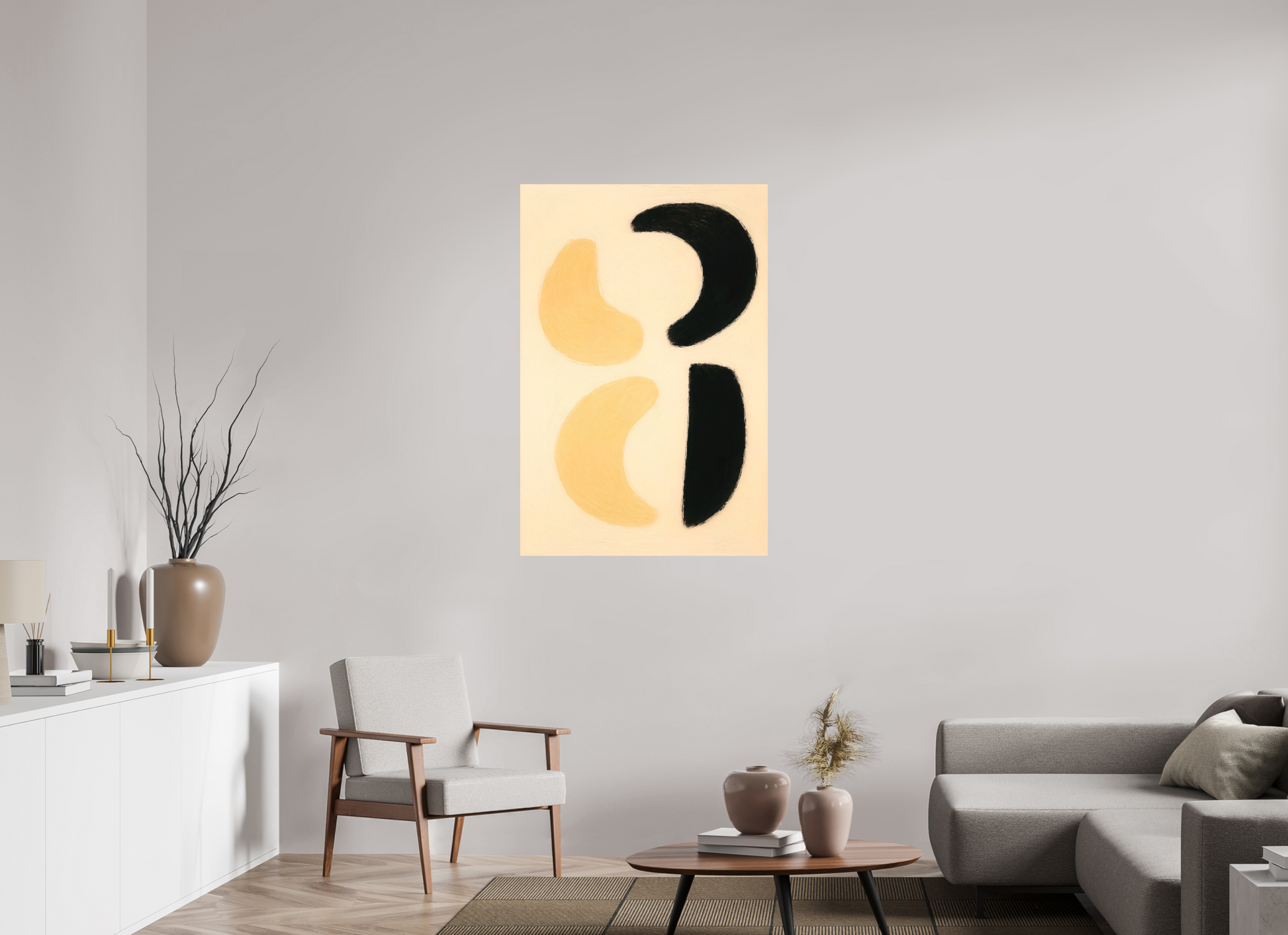 80 x 120 cm, Forex o. Rahmen Lunar Duality