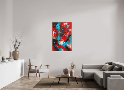 80 x 120 cm, Forex, gerahmt Eichenholz Natur Vivid Motion