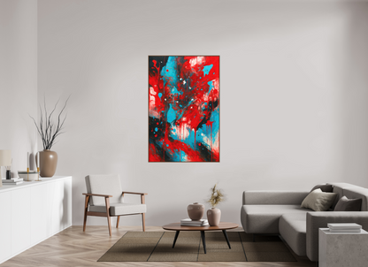 100 x 150 cm, Forex, gerahmt Nussbaumholz Vivid Motion