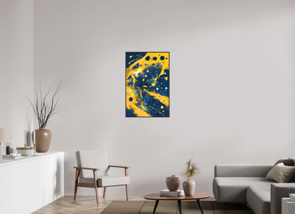 60 x 90 cm, Forex, gerahmt Erlenholz braun Luminous Drift