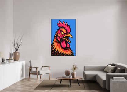 100 x 150 cm, Forex, gerahmt Nussbaumholz Crimson Crown