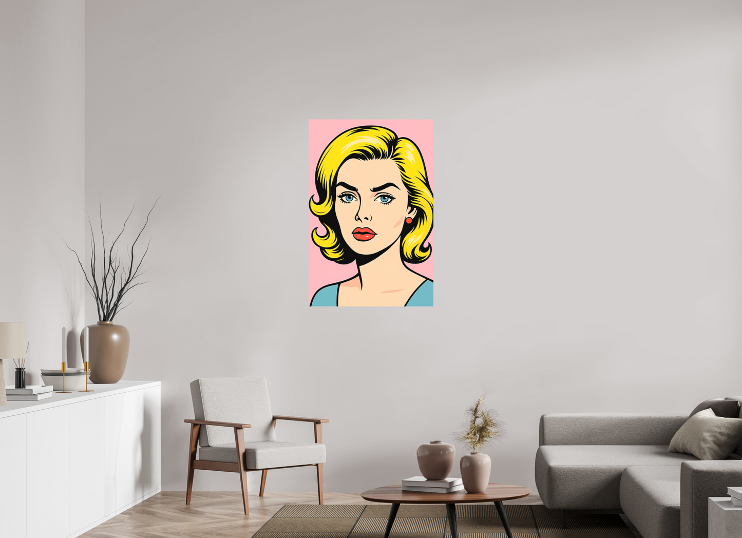 70 x 105 cm, Forex o. Rahmen Blonde Icon