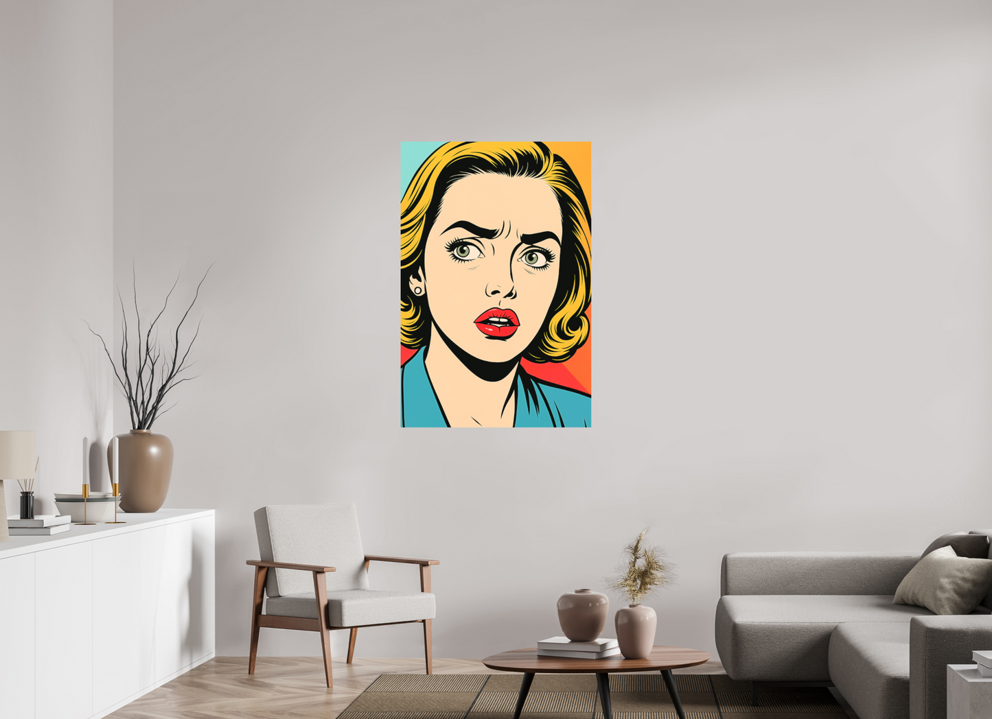 80 x 120 cm, Forex o. Rahmen Teal Shock