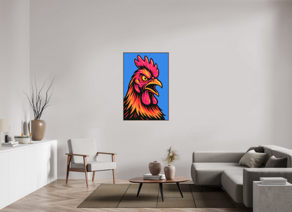 80 x 120 cm, Forex, gerahmt Nussbaumholz Crimson Crown