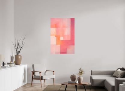 80 x 120 cm, Forex o. Rahmen Peach Haze