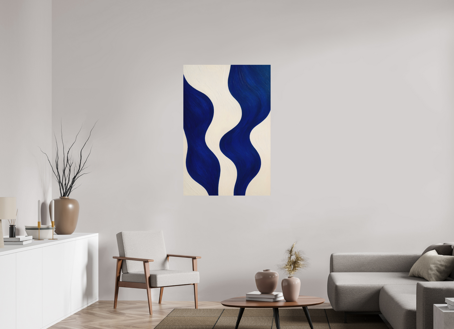 80 x 120 cm, Forex o. Rahmen Indigo Tides