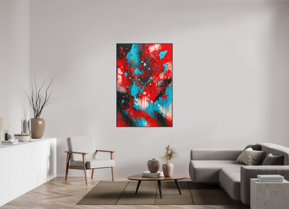 100 x 150 cm, Forex, gerahmt Erlenholz braun Vivid Motion