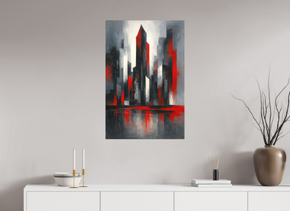 60 x 90 cm, Forex o. Rahmen Crimson Skyline