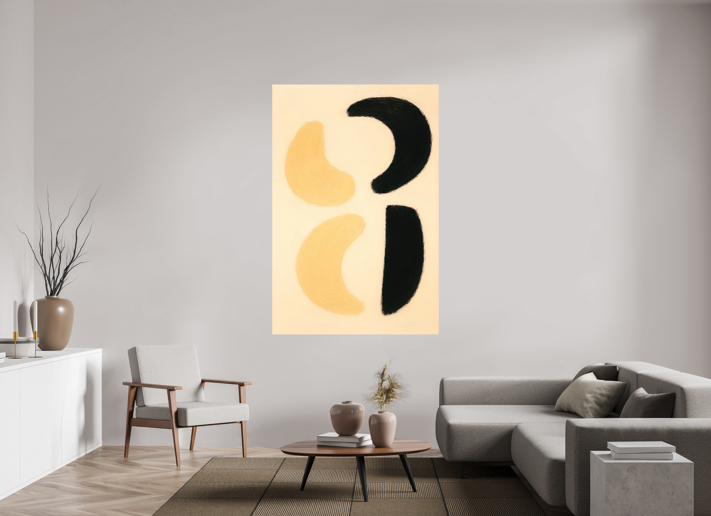 120 x 180 cm, Forex o. Rahmen Lunar Duality