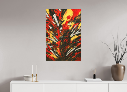 60 x 90 cm, Forex o. Rahmen Fiery Eruption