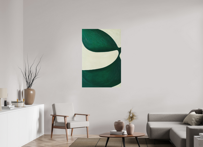 80 x 120 cm, Forex o. Rahmen Leaf Flow