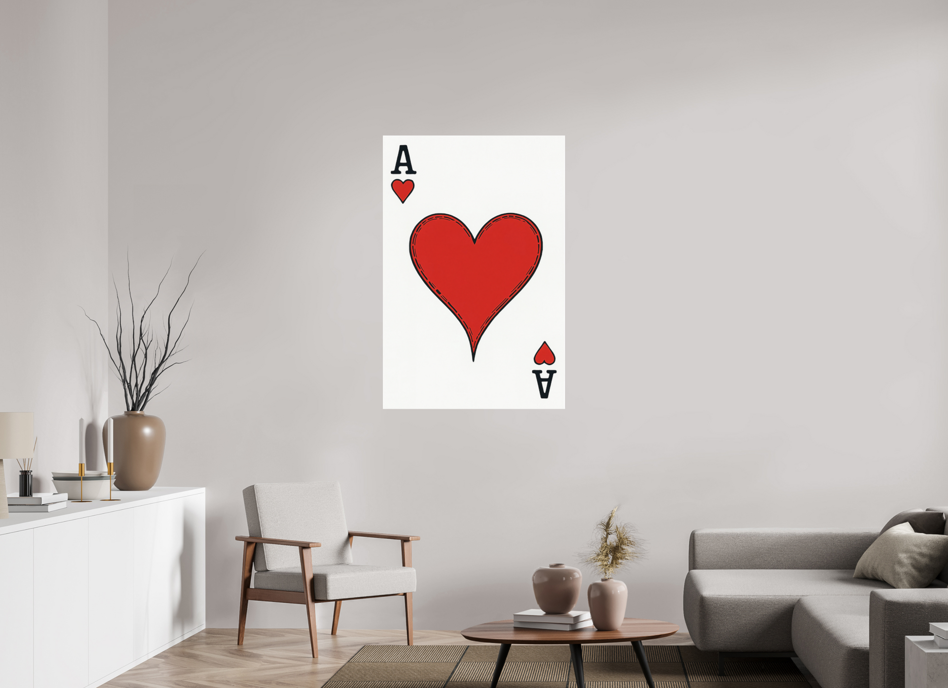 80 x 120 cm, Forex o. Rahmen Ace of Elegance