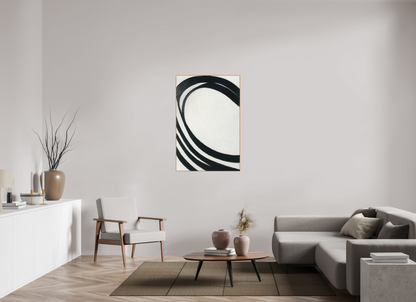 80 x 120 cm, Forex, gerahmt Ahornholz Natur Elliptic Flow