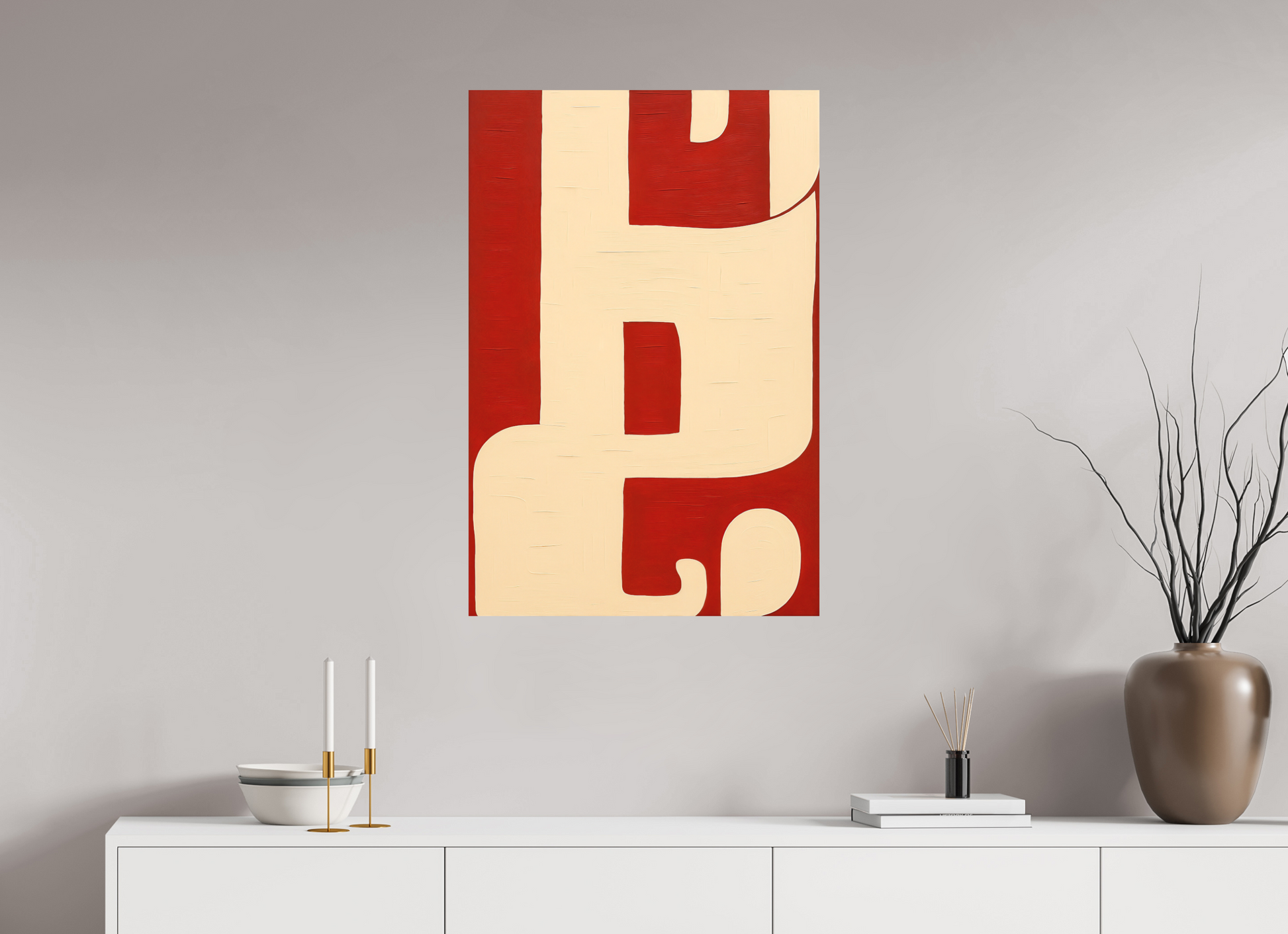 60 x 90 cm, Forex o. Rahmen Crimson Harmony