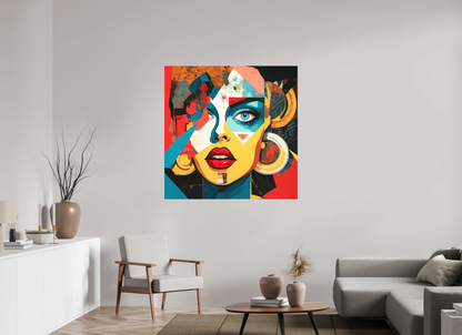 120 x 120 cm, Forex o. Rahmen Chromatic Muse