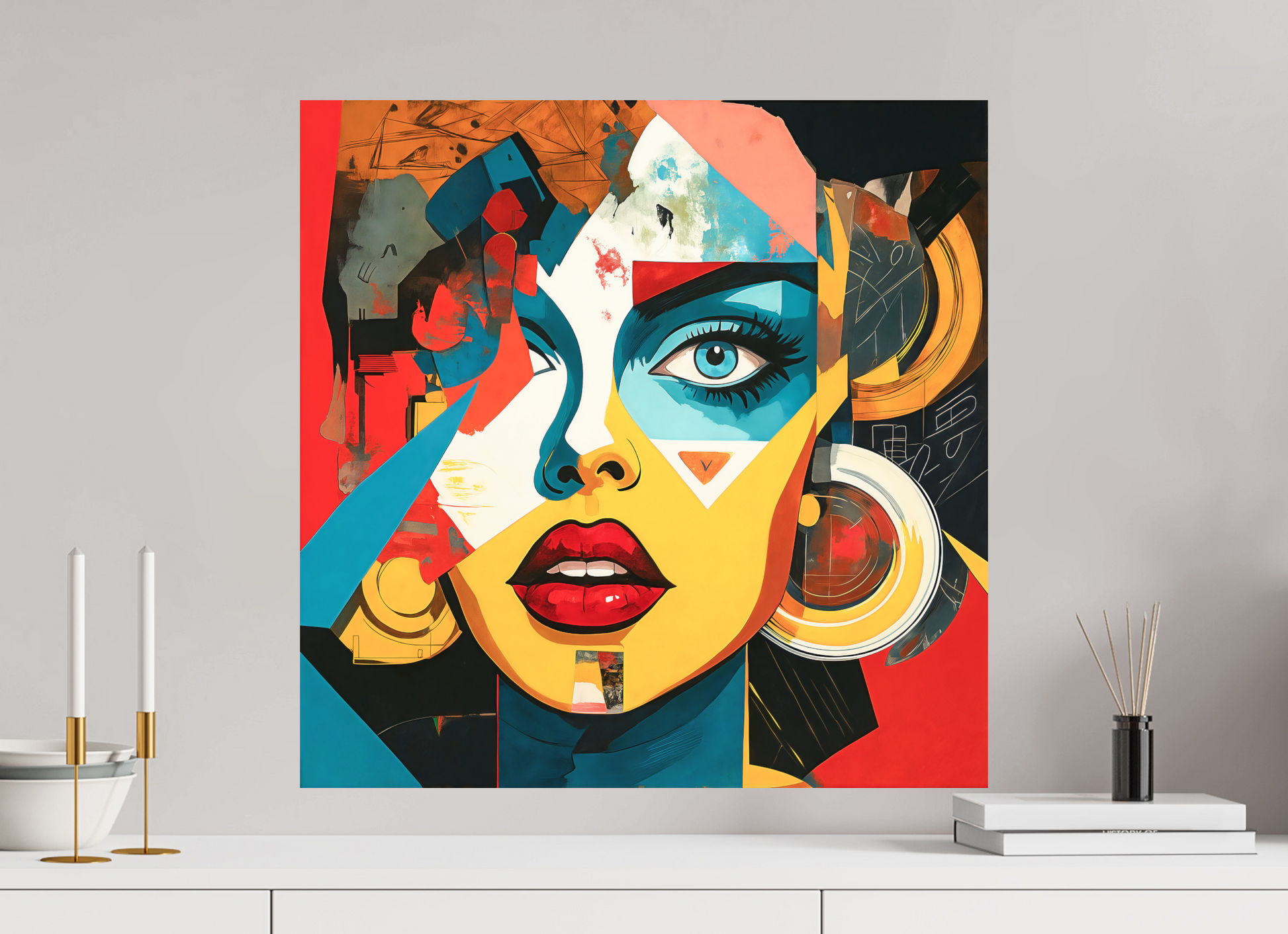 60 x 60 cm, Forex o. Rahmen Chromatic Muse