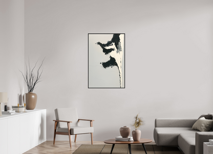 70 x 105 cm, Forex, gerahmt Eichenholz schwarz Monochrome Motion