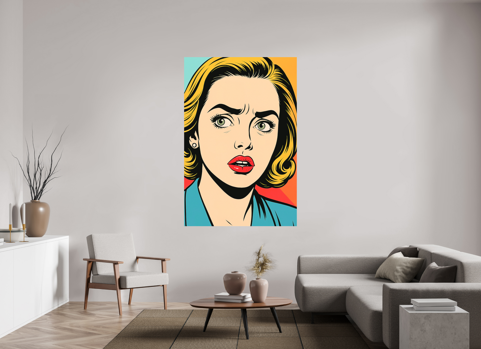 120 x 180 cm, Forex o. Rahmen Teal Shock