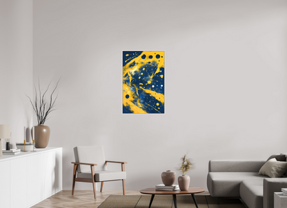60 x 90 cm, Forex, gerahmt Ahornholz weiß Luminous Drift