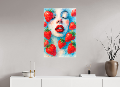 60 x 90 cm, Forex o. Rahmen Strawberry Whisper
