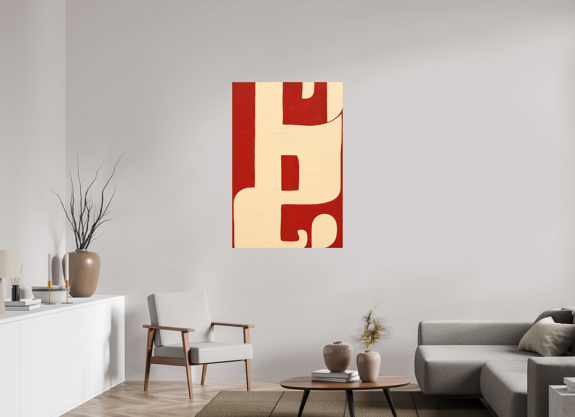 80 x 120 cm, Forex o. Rahmen Crimson Harmony