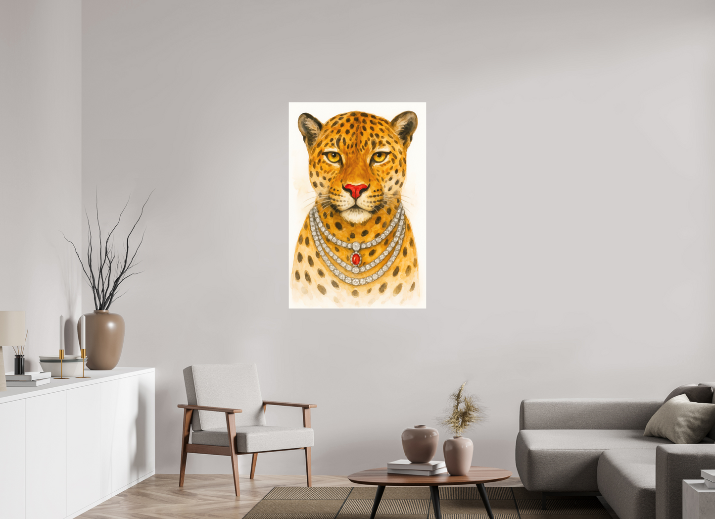 80 x 120 cm, Forex o. Rahmen Golden Regent