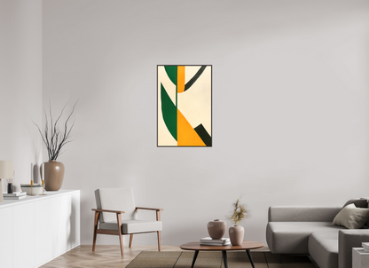 60 x 90 cm, Forex, gerahmt Erlenholz braun Verdant Axis
