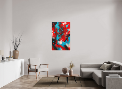 80 x 120 cm, Forex, gerahmt Ahornholz weiß Vivid Motion
